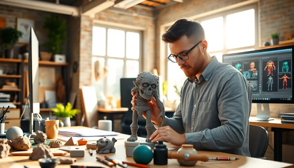 Craft stunning 3D characters with precision at https://www.cubifycreations.com in a professional workspace.