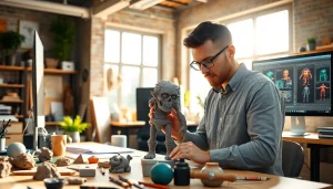 Craft stunning 3D characters with precision at https://www.cubifycreations.com in a professional workspace.