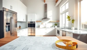 Transform a space through innovative Home renovation with a modern kitchen design.