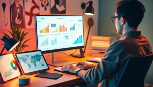 Enhance your web presence with Organic SEO strategies progressing through SEO analytics and design solutions.