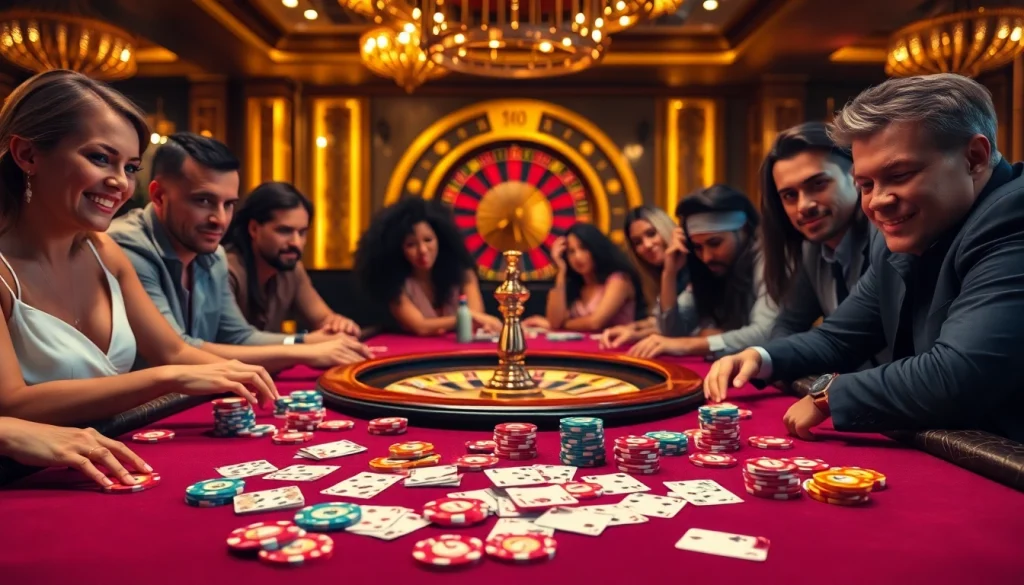Experience the excitement of GO8 at a luxurious casino poker table with vibrant chips and cards.