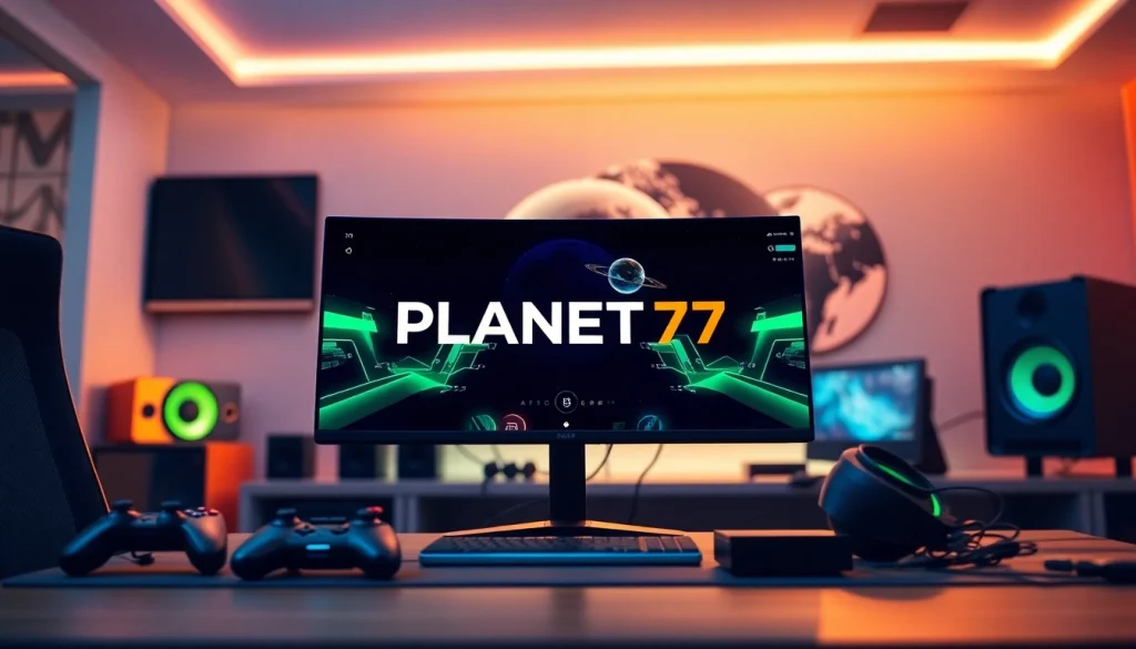 Rasakan keseruan permainan PLANET77 game dalam setup gaming modern yang menarik.