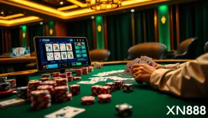 Play intense poker with XN88's luxurious casino atmosphere.