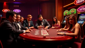 Join the excitement of BET88 with thrilling casino games at a luxurious poker table.