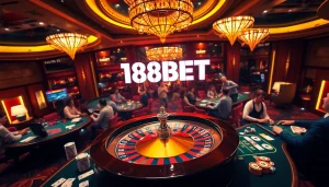 Experience the thrill of winning at 188BET's vibrant casino tables filled with excitement.