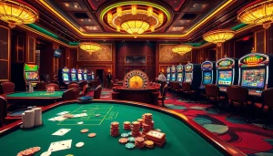 Experience thrilling gameplay at hi88c.com with vibrant casino tables and exciting slot machines.