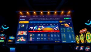 Exciting Luckywin online gambling platform showcasing sports and casino games.