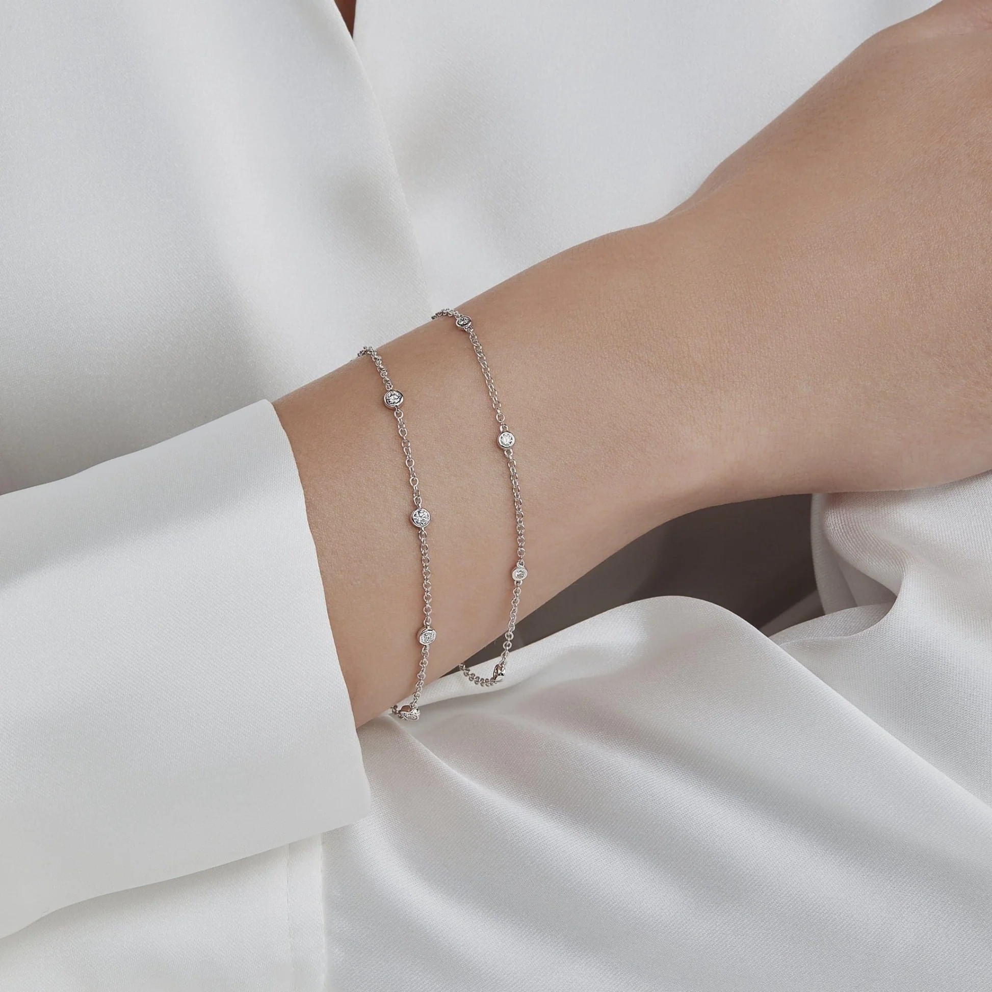 Elegant Diamond by the yard bracelet – Buy Online in the UK