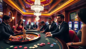 Experience thrilling gameplay at MK8's vibrant casino with exciting bets and lavish ambiance.