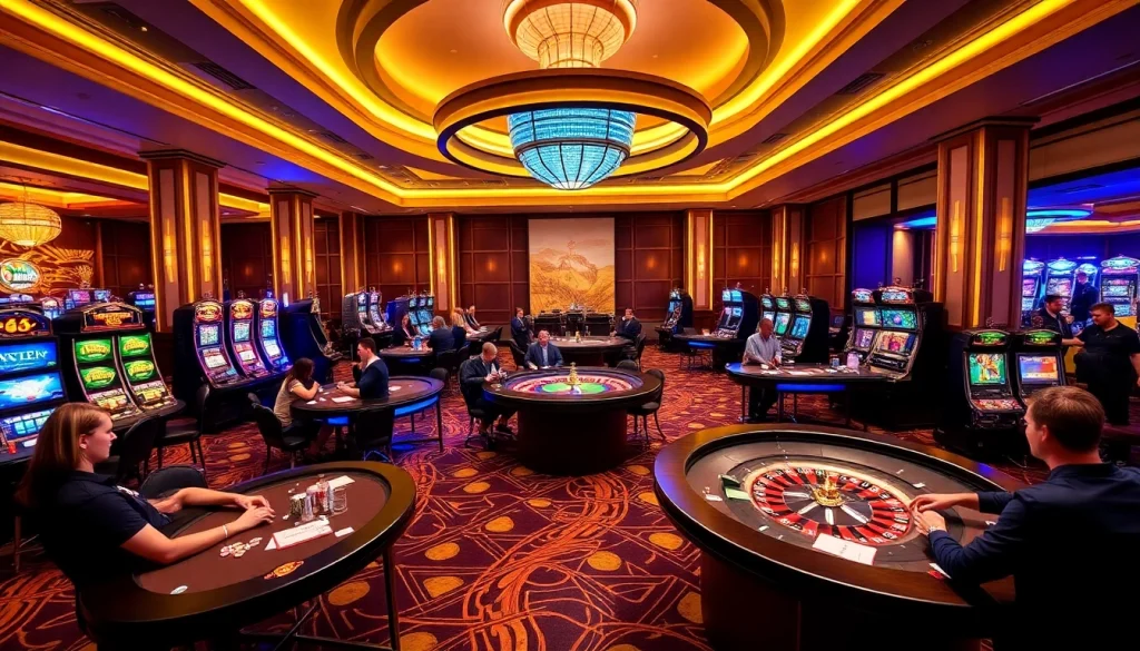 Experience the thrill of SODO CASINO 66 with vibrant gaming tables and exciting slot machines.