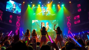 Blackpink news: Captivating performance by the K-pop group Blackpink live on stage.