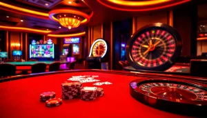 Experience the thrilling excitement of gambling at xo88.quest with a vibrant casino scene.