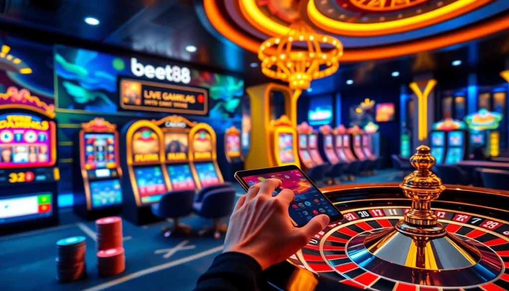 Experience the thrill of online gaming at bet88 with luxury slots and poker games in action.
