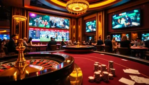 Experience high-stakes excitement at https://vaoluoitv.it.com with a vibrant casino scene featuring roulette and poker.