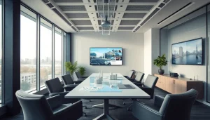 Professional office setting showcasing Commercial Real Estate properties with financial insights.