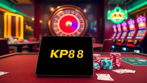 Experience thrilling games at KP88 online casino with luxury tables and vibrant visuals.