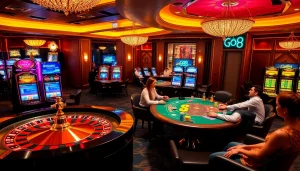 Experience top-tier gaming excitement at Go8 with engaging casino tables and slot machines.
