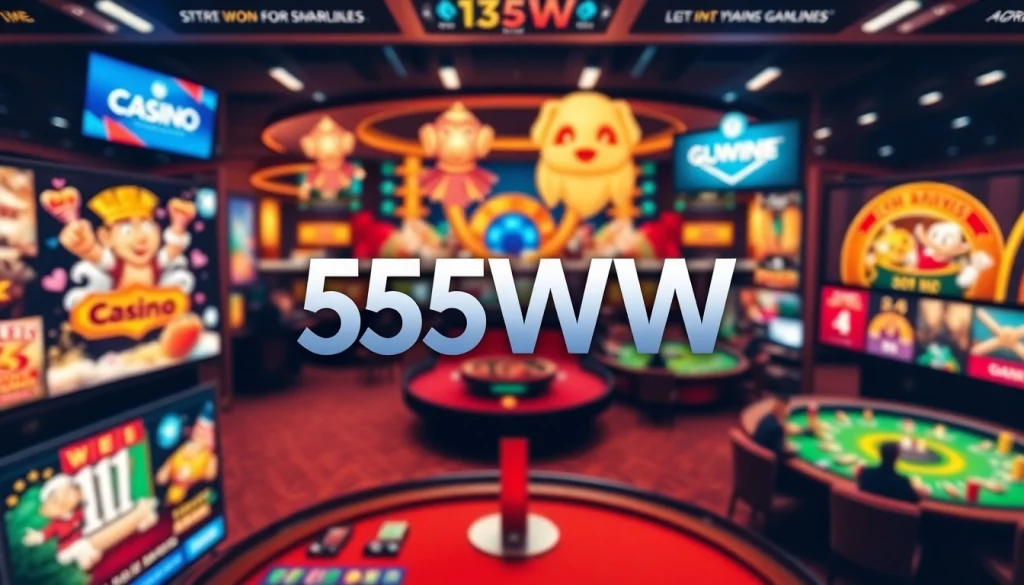 55WW casino platform showcasing vibrant games and user-friendly interface.