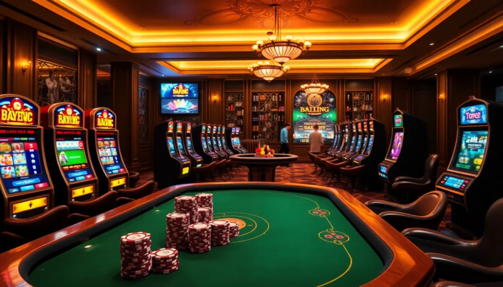 A player bets at a luxurious casino table featuring the interface of https://tx88.link/, showcasing excitement and elegance.