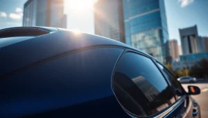 Enhance your ride with the best window tint Chattanooga TN, showcasing a sleek vehicle under the sun.