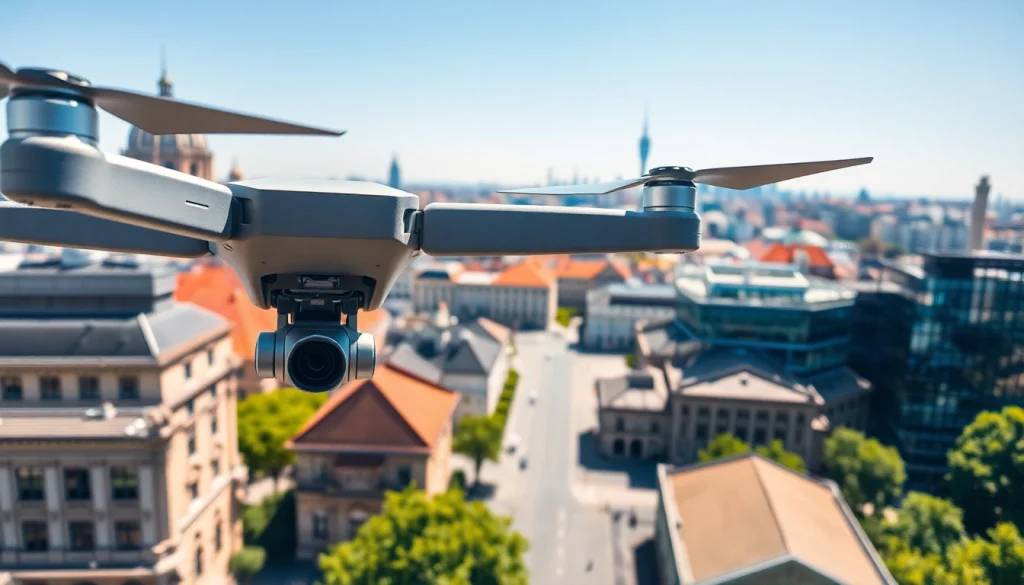Drohnenaufnahmen Berlin von atemberaubender Stadtlandschaft und Architektur.