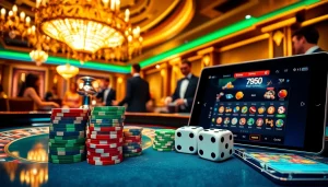 Engaging players at a luxurious casino table featuring vibrant gaming elements related to https://789win.talk/.