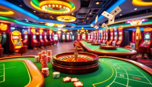 Experience thrilling gameplay at PGSLOT IN with engaging slot machines and poker tables.