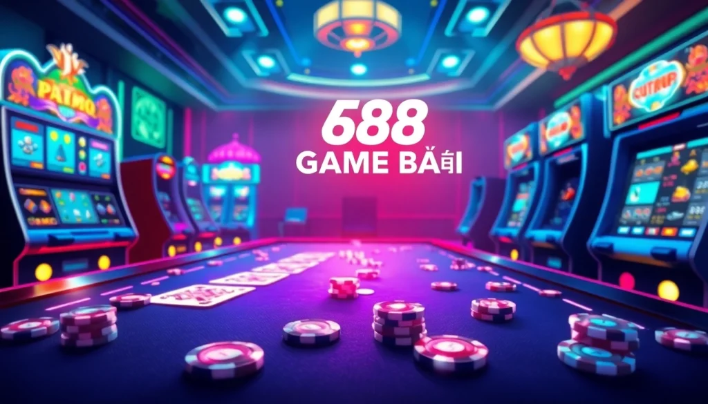 Experience the thrill of gambling at 68 Game Bài with immersive online gaming elements and engaging visuals.