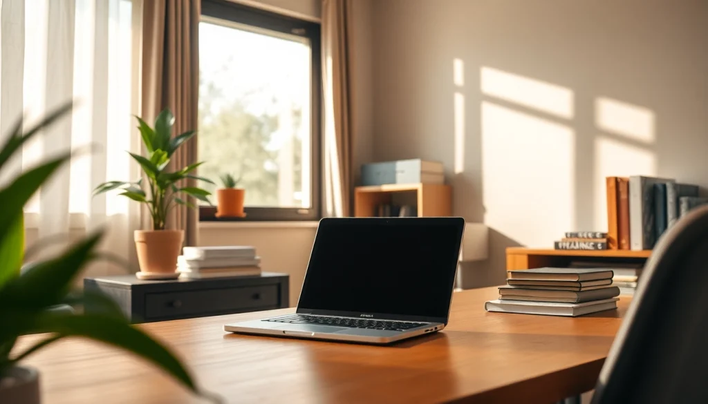 Explore a cozy home office setup at https://madreporady.pl/ with inspiring elements for productivity.