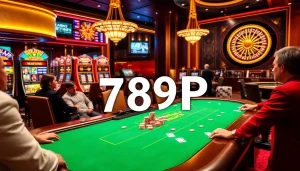 Players enjoying thrilling poker games at a luxurious 789P casino.