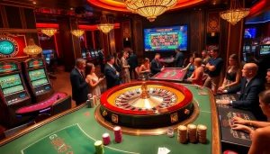 Join the excitement at https://vb88.social/ with vibrant casino visuals showcasing roulette and poker action.