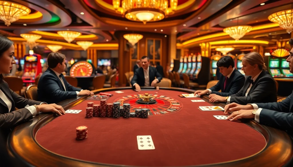 Engage in high-stakes poker at https://s8.boston/, surrounded by vibrant casino action and luxury.