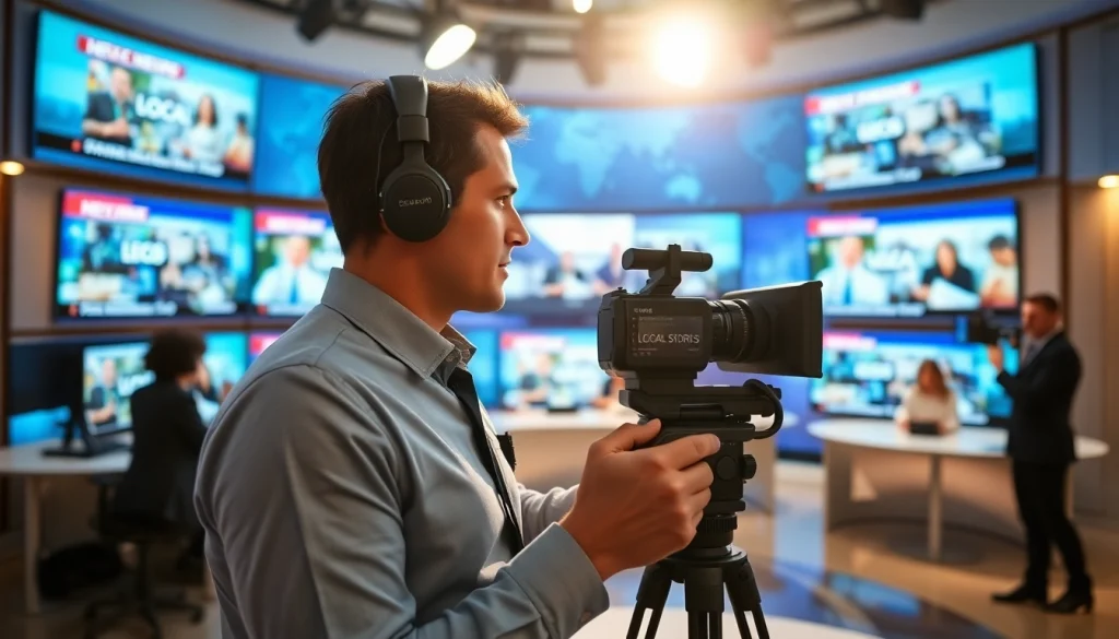 Capture local stories with https://www.todayville.com in a vibrant newsroom environment.