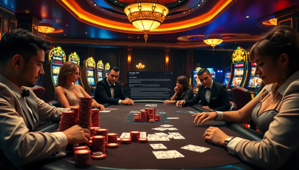 Intensely playing poker at a high-stakes table, highlighting hidden wiki references