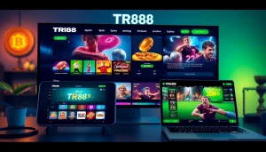 Engaging interface of TR88 showcasing online betting games and user-friendly app experience.