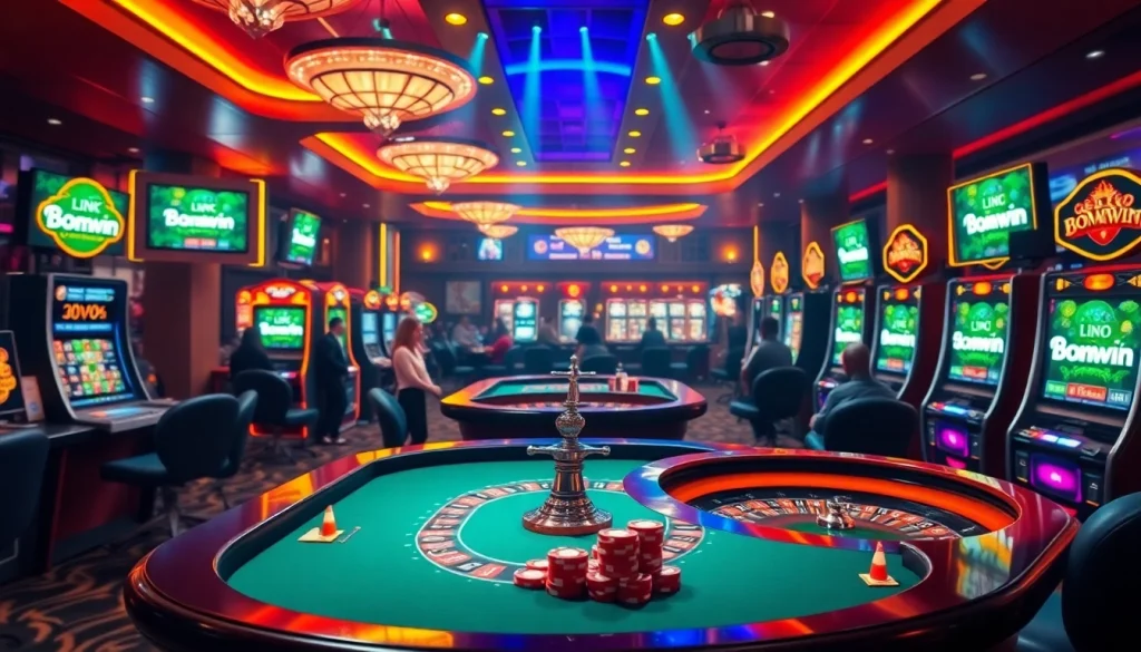 Gamble and win with LINK VÀO Bomwin at a luxurious online casino experience showcasing exciting games.