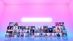 Find OnlyFans creators through an engaging digital interface featuring diverse profiles.