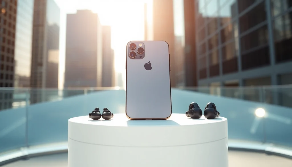 Capturar el iPhone 17 Pro Max destacando su diseño elegante y moderno.