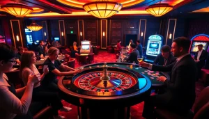 Experience the excitement of gambling at a luxury casino, featuring roulette and poker with indoxxi vibes.