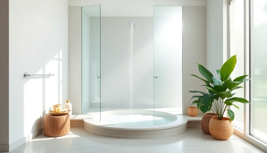 Experience a rejuvenating sunny shower in a beautifully designed bathroom with natural light.