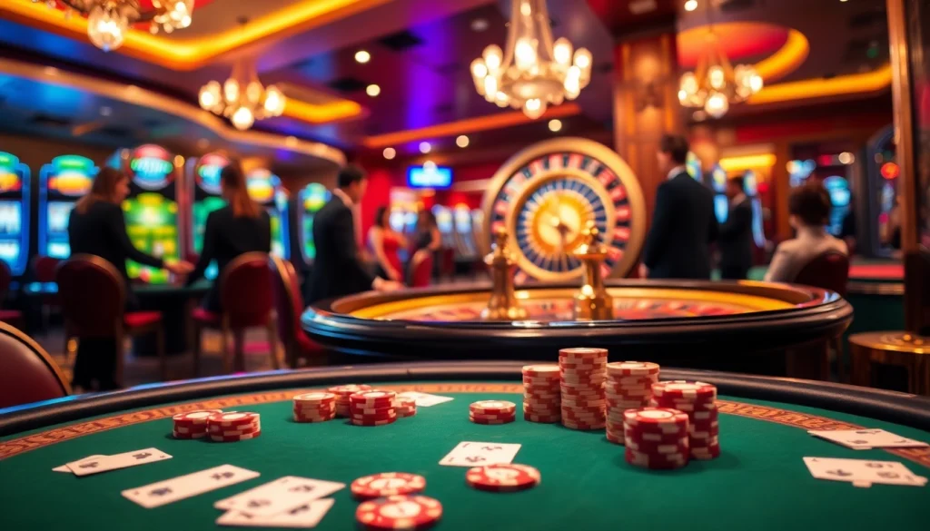 Experience the thrill of gambling at https://bong88.casa/ with a luxurious poker table in action.