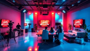 Lauthaitv dynamic media studio showcasing innovation in broadcasting.
