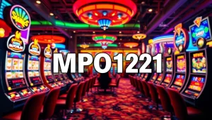 Menampilkan MPO1221 dengan slot permainan yang menarik dan suasana perjudian yang energik.