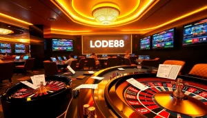 Experience the excitement of LODE88 with vibrant casino tables and dynamic betting options.