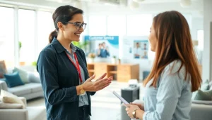 Facilitate fast warranty claims with a professional agent assisting customers in a modern office.