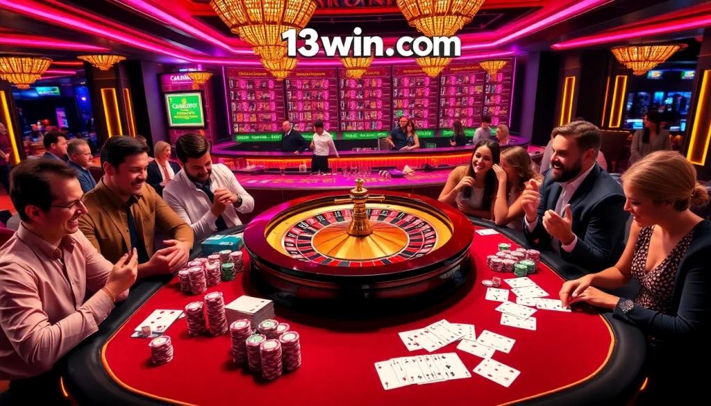 Experience vibrant casino excitement at 13 win.com with engaging gaming activities and luxurious atmosphere.