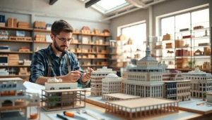 Architekturmodellbau Berlin: Präzise Handwerkskunst im Modellbau-Workshop.