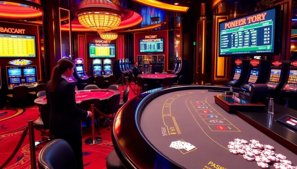 Experience the excitement of PS99 gaming with vibrant tables and professional dealers.