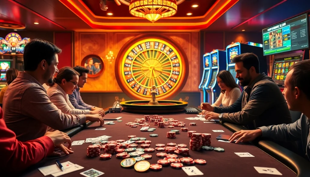 Experience the thrill of betting at the luxurious 555win com casino with vibrant poker and roulette.