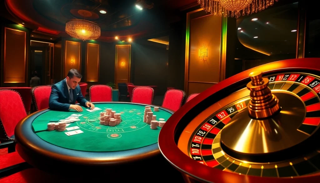 Experience thrilling poker action at W88's luxurious casino setting with vibrant chips and intense gameplay.